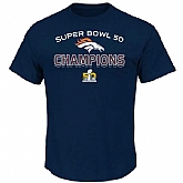 Denver Broncos Majestic Super Bowl 50 Champions Beyond Victory WEM T-Shirt - Navy Blue,baseball caps,new era cap wholesale,wholesale hats